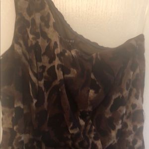 Animal Print One-Shoulder Dress